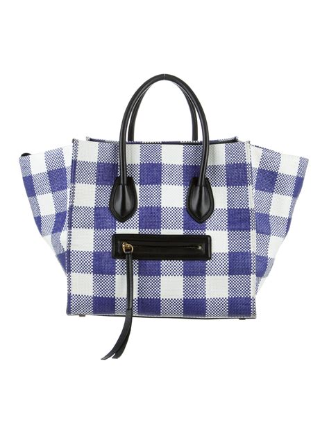 celine gingham phantom luggage bag|authentic Celine phantom bag.